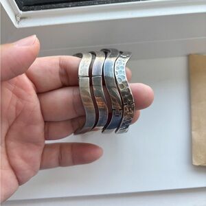 sterling Silver  Bracelet Set